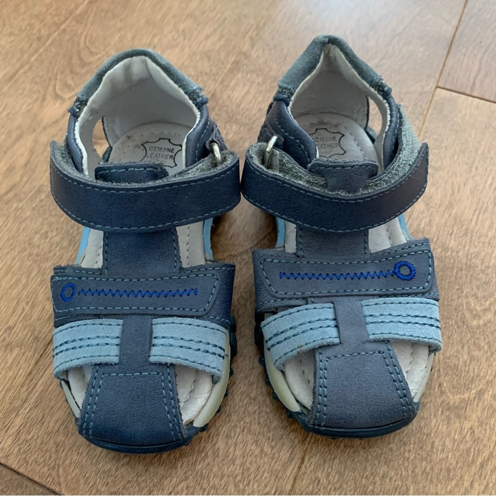 M KIDS Toddler boy leather sandals blue size 21